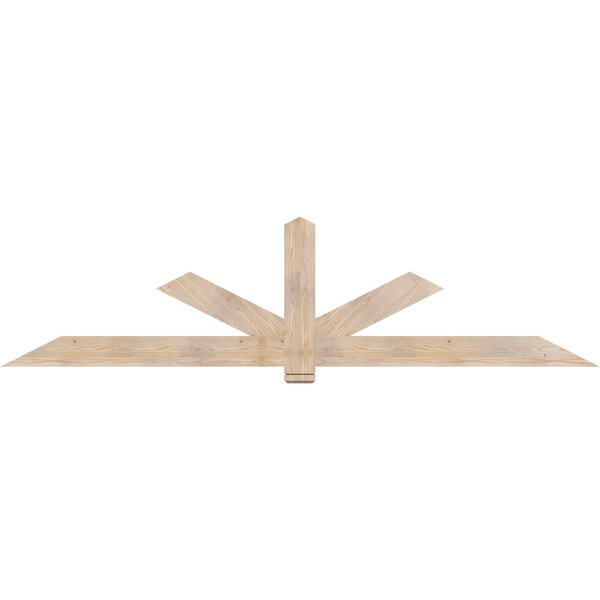 Ekena Millwork Kennewick Smooth Timber Gable Bracket, Douglas Fir, 108"W x 27"H x 1 1/2"D x 5 1/2"F, 6/12 Pitch GBW108X27X0206KEN00SDF - main